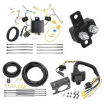 Trailer Hitch 7 Way RV Wiring Kit For 2019 Toyota Yaris Sedan 17-20 iA 2016 Scion iA Plug Prong Pin Brake Control Ready