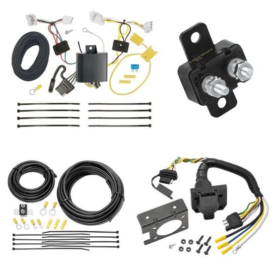 Trailer Hitch 7 Way RV Wiring Kit For 16-22 Nissan Altima Plug Prong Pin Brake Control Ready