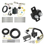 Trailer Hitch 7 Way RV Wiring Kit For 16-20 Cadillac CT6 Plug Prong Pin Brake Control Ready