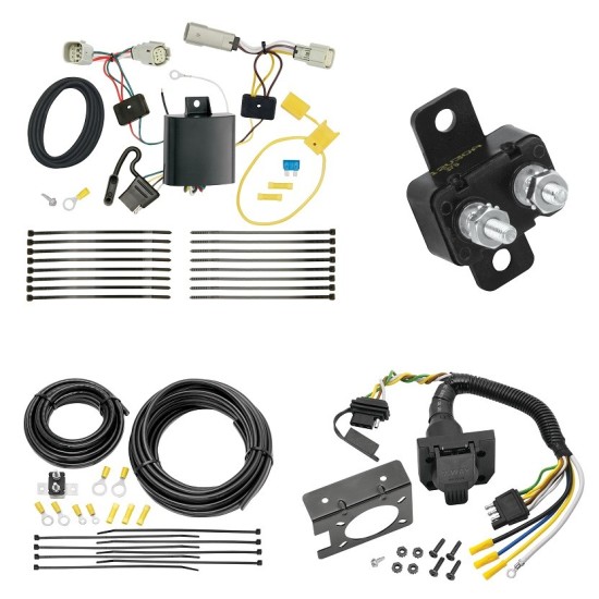 Trailer Hitch 7 Way RV Wiring Kit For 16-20 Cadillac CT6 Plug Prong Pin Brake Control Ready