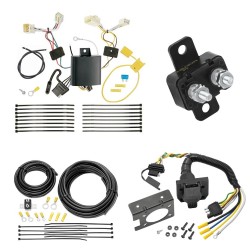 Trailer Hitch 7 Way RV Wiring Kit For 15-16 Hyundai Genesis 17-24 Genesis G80 Plug Prong Pin Brake Control Ready