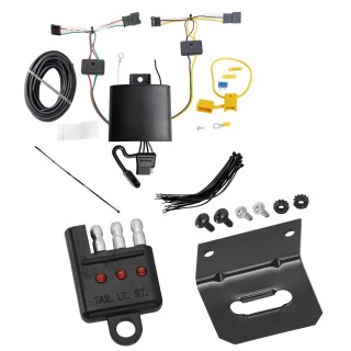 Plug and Play T-One Wiring Harness Connector 4-Flat Mounting Bracket 4-Flat Car End Tester w/ LED Display 118773 118144 20114 Tekonsha Trailer Wiring and Bracket Light Tester 18-23 Volvo XC60 Plug Play 4-Flat Harness 18 19 20 21 22 23 2018 2019 2020 2021 Trailer Wiring and Bracket w/ Light Tester For 18-23 Volvo XC60 Plug & Play 4-Flat Harness