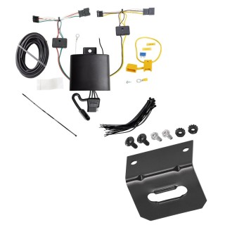  Trailer Wiring and Bracket For 18-23 Volvo XC60 Plug & Play 4-Flat Harness