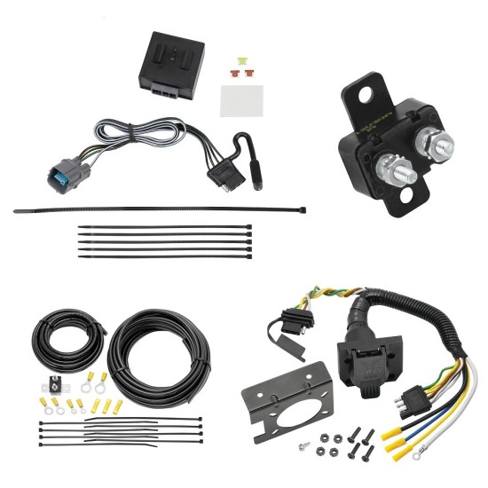 118778 85343 20506 7012A Tekonsha Trailer Hitch 7 Way RV Wiring Kit 17-23 Honda Ridgeline Plug Prong Pin Brake Control Ready 17 18 19 20 21 22 23 2017 2018 2019 2020 2021 2022 2023 Trailer Hitch 7 Way RV Wiring Kit For 17-24 Honda Ridgeline Plug Prong Pin Brake Control Ready
