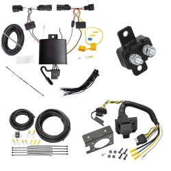 Trailer Hitch 7 Way RV Wiring Kit For 19-23 Jeep Cherokee Plug Prong Pin Brake Control Ready Trailer Hitch 7 Way RV Wiring Kit For 19-23 Jeep Cherokee Plug Prong Pin Brake Control Ready
