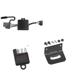 Trailer Wiring and Bracket w/ Light Tester For 20-22 KIA Telluride 22-24 Carnival 20-23 Hyundai Palisade 22-24 Tucson 19-23 Santa Fe Except XL Models Plug & Play 4-Flat Harness