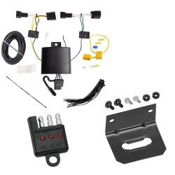 Trailer Wiring and Bracket w/ Light Tester For 18-23 Jaguar E-Pace Plug & Play 4-Flat Harness