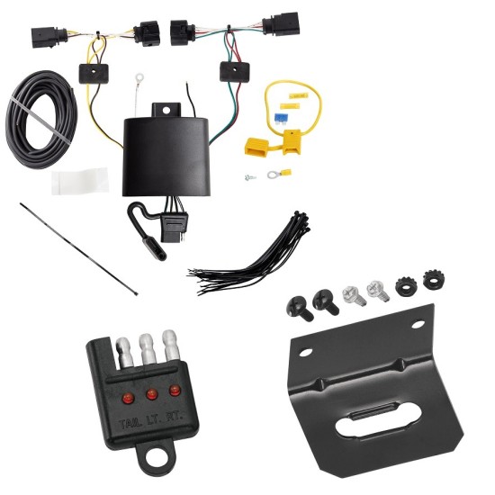 Plug and Play T-One Wiring Harness Connector 4-Flat Mounting Bracket 4-Flat Car End Tester w/ LED Display  118791 118144 20114 Tekonsha Trailer Wiring and Bracket Light Tester 19-22 Volkswagen Jetta Plug Play 4-Flat Harness 19 20 21 22 2019 2020 2021 2022 Trailer Wiring and Bracket w/ Light Tester For 19-22 Volkswagen Jetta Plug & Play 4-Flat Harness