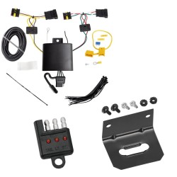 Trailer Wiring and Bracket w/ Light Tester For 19-24 Infiniti QX50 Plug & Play 4-Flat Harness Trailer Wiring and Bracket w/ Light Tester For 19-24 Infiniti QX50 Plug & Play 4-Flat Harness