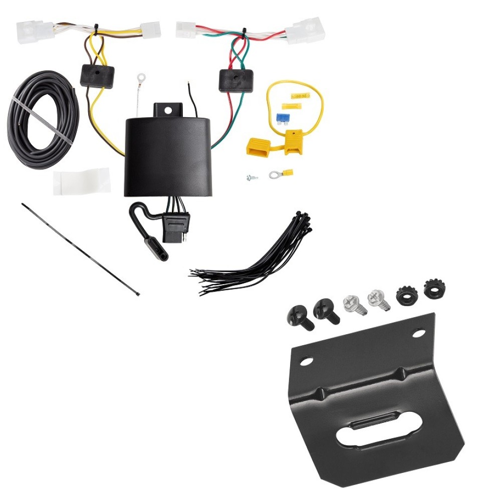 Plug and Play T-One Wiring Harness Connector 4-Flat Mounting Bracket Installation Instructions 118798 118144 Tekonsha Trailer Wiring and Bracket 19-22 Toyota Avalon Plug Play 4-Flat Harness 19 20 21 22 2019 2020 2021 2022 Trailer Wiring and Bracket For 19-22 Toyota Avalon Plug & Play 4-Flat Harness