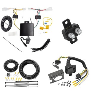 Trailer Hitch 7 Way RV Wiring Kit For 19-22 Toyota Avalon Plug Prong Pin Brake Control Ready