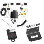 Plug and Play T-One Wiring Harness Connector 4-Flat Mounting Bracket 4-Flat Car End Tester w/ LED Display 118803 118144 20114 Tekonsha Trailer Wiring and Bracket Light Tester 19-23 Lincoln Nautilus Plug Play 4-Flat Harness 19 20 21 22 23 2019 2020 2021 20 Trailer Wiring and Bracket w/ Light Tester For 19-24 Lincoln Nautilus Plug & Play 4-Flat Harness