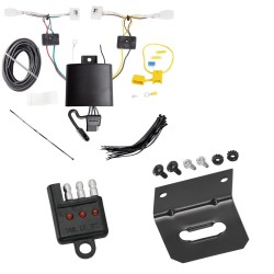 Trailer Wiring and Bracket w/ Light Tester For 19-24 Mazda 3 Hatchback and Sedan Plug & Play 4-Flat Harness Trailer Wiring and Bracket w/ Light Tester For 19-24 Mazda 3 Hatchback and Sedan Plug & Play 4-Flat Harness