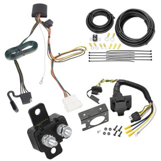 118809 85343 20506 7012A Tekonsha Trailer Hitch 7 Way RV Wiring Kit 19-22 Honda Passport Plug Prong Pin Brake Control Ready 19 20 21 22 2019 2020 2021 2022 Trailer Hitch 7 Way RV Wiring Kit For 19-24 Honda Passport Plug Prong Pin Brake Control Ready