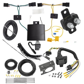 118818 85343 20506 7012A Tekonsha Trailer Hitch 7 Way RV Wiring Kit 20-22 Hyundai Venue Plug Prong Pin Brake Control Ready 20 21 22 2020 2021 2022 Trailer Hitch 7 Way RV Wiring Kit For 20-24 Hyundai Venue Plug Prong Pin Brake Control Ready