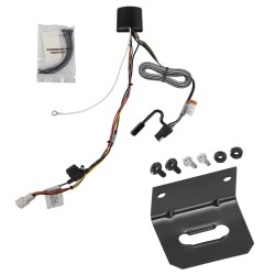 Trailer Wiring and Bracket For 21-24 Toyota Sienna Plug & Play 4-Flat Harness