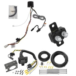 Trailer Hitch 7 Way RV Wiring Kit For 21-24 Toyota Sienna Plug Prong Pin Brake Control Ready