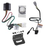 Plug and Play T-One Wiring Harness Connector 4-Flat Mounting Bracket Installation Instructions 118827 118144 Tekonsha Trailer Wiring and Bracket 20-24 Toyota Highlander Plug Play 4-Flat Harness 20 21 22 23 24 2020 2021 2022 2023 2024 Trailer Wiring and Bracket For 20-24 Toyota Highlander Plug & Play 4-Flat Harness