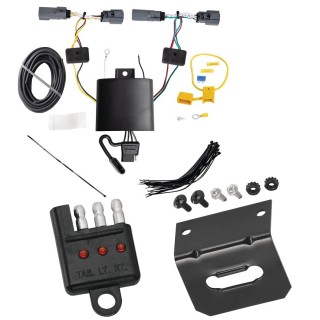 Trailer Wiring and Bracket w/ Light Tester For 20-24 Buick Encore GX Plug & Play 4-Flat Harness