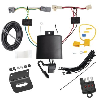 Plug and Play T-One Wiring Harness Connector 4-Flat Mounting Bracket 4-Flat Car End Tester w/ LED Display 118830 118144 20114 Tekonsha Trailer Wiring Bracket Light Tester 21-22 Toyota Venza All Styles 21 22 2021 2022 Trailer Wiring w/ Bracket + Light Tester For 21-24 Toyota Venza All Styles