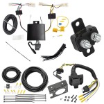 118834 85343 20506 7012A Tekonsha Trailer Hitch 7 Way RV Wiring Kit 21-23 Hyundai Elantra Plug Prong Pin Brake Control Ready 21 22 23 2021 2022 2023 Trailer Hitch 7 Way RV Wiring Kit For 21-24 Hyundai Elantra Plug Prong Pin Brake Control Ready