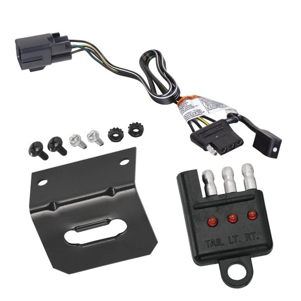 Plug and Play T-One Wiring Harness Connector 4-Flat Mounting Bracket 4-Flat Car End Tester w/ LED Display 118841 118144 20114 Tekonsha Trailer Wiring and Bracket Light Tester 21-23 Buick Envision Plug Play 4-Flat Harness 21 22 23 2021 2022 2023 Trailer Wiring and Bracket w/ Light Tester For 21-24 Buick Envision Plug & Play 4-Flat Harness