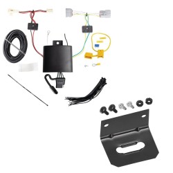 Trailer Wiring and Bracket For 17-22 Toyota Prius Prime Plug & Play 4-Flat Harness Trailer Wiring and Bracket For 17-22 Toyota Prius Prime Plug & Play 4-Flat Harness