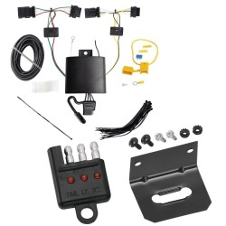 Trailer Wiring and Bracket w/ Light Tester For 20-22 BMW X1 Plug & Play 4-Flat Harness