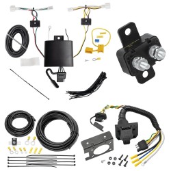 Trailer Hitch 7 Way RV Wiring Kit For 20-24 Mitsubishi Outlander Sport Plug Prong Pin Brake Control Ready