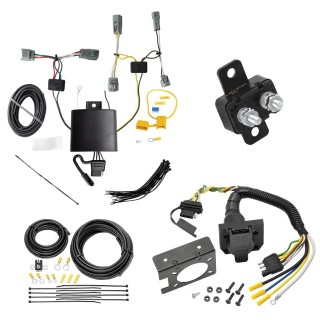 118864 85343 20506 7012a Tekonsha Trailer Hitch 7 Way RV Wiring Kit 2022 Toyota Corolla Cross Plug Prong Pin Brake Control Ready Trailer Hitch 7 Way RV Wiring Kit For 22-24 Toyota Corolla Cross Plug Prong Pin Brake Control Ready