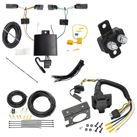 118866 85343 20506 7012A Tekonsha Trailer Hitch 7 Way RV Wiring Kit 2022 Maverick Plug Prong Pin Brake Control Ready Trailer Hitch 7 Way RV Wiring Kit For 22-24 Ford Maverick 23-24 Toyota Crown Plug Prong Pin Brake Control Ready