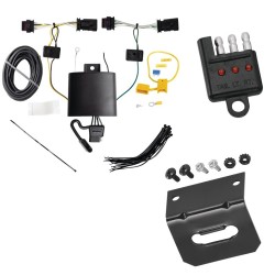 Trailer Wiring and Bracket w/ Light Tester For 20-23 Tesla 3 Plug & Play 4-Flat Harness Trailer Wiring and Bracket w/ Light Tester For 20-23 Tesla 3 Plug & Play 4-Flat Harness