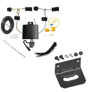 Plug and Play T-One Wiring Harness Connector 4-Flat Mounting Bracket Installation Instructions 118869 118144 Tekonsha Trailer Wiring and Bracket 20-22 Tesla 3 Plug Play 4-Flat Harness 20 21 22 2020 2021 2022 Trailer Wiring and Bracket For 20-23 Tesla 3 Plug & Play 4-Flat Harness