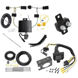 Trailer Hitch 7 Way RV Wiring Kit For 20-23 Tesla 3 Plug Prong Pin Brake Control Ready Trailer Hitch 7 Way RV Wiring Kit For 20-23 Tesla 3 Plug Prong Pin Brake Control Ready