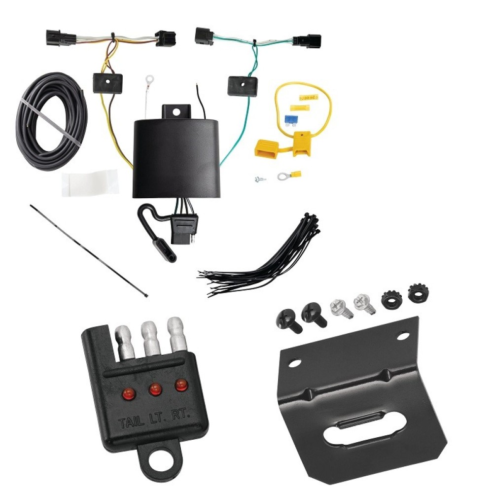 Trailer Wiring and Bracket w/ Light Tester For 2022 Hyundai