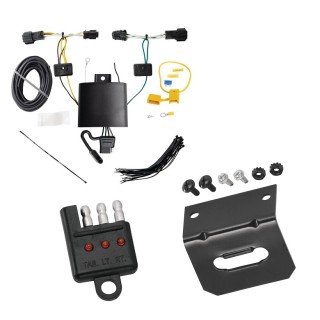 Plug and Play T-One Wiring Harness Connector 4-Flat Mounting Bracket 4-Flat Car End Tester w/ LED Display 118872 118144 20114 Tekonsha Trailer Wiring and Bracket Light Tester 22-23 KIA EV6 Plug Play 4-Flat Harness 22 23 2022 2023 Trailer Wiring and Bracket w/ Light Tester For 22-23 KIA EV6 Plug & Play 4-Flat Harness