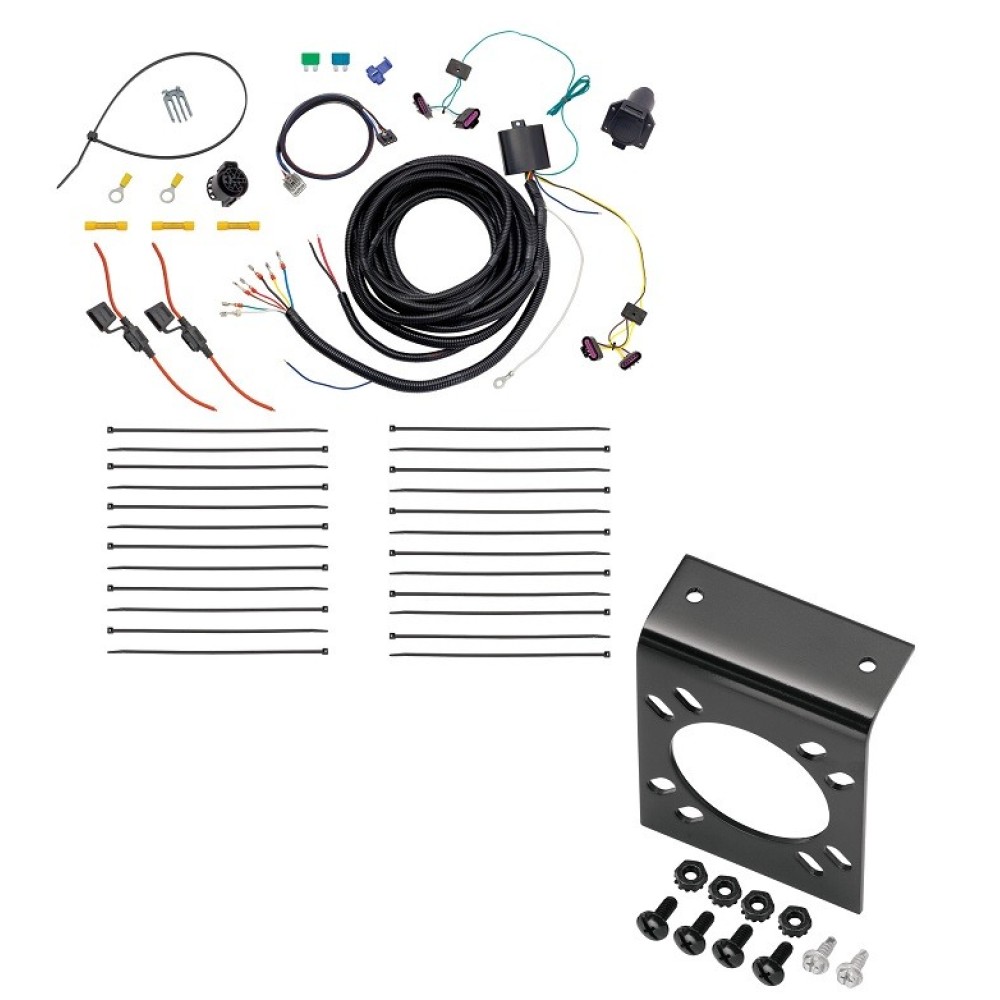 22113 20212 Tekonsha 7-Way RV Trailer Wiring Harness Mounting Bracket 14-22 Dodge Durango 14 15 16 17 18 19 20 21 22 2014 2015 2016 2017 2018 2019 2020 2021 2022 7-Way RV Trailer Wiring Harness w/ Mounting Bracket For 14-23 Dodge Durango