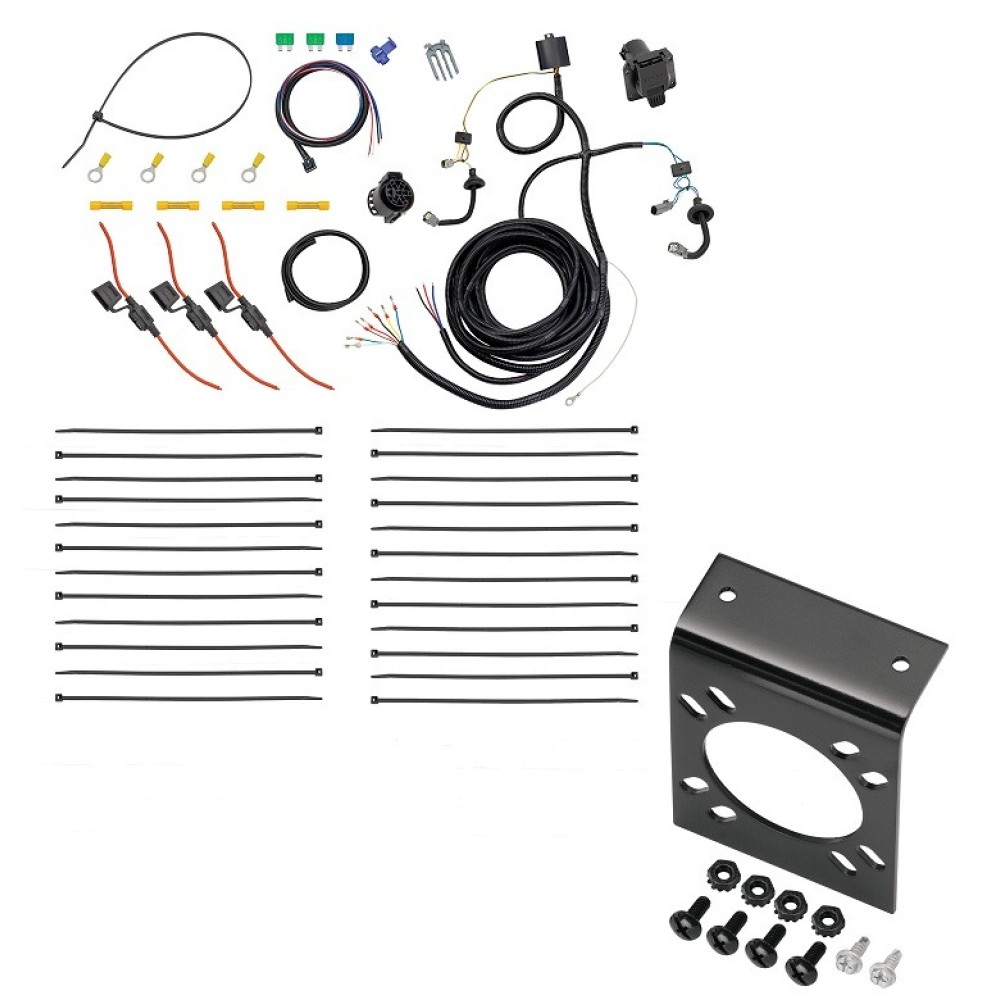 Tow Harness Wiring Package (7-Way) 7-Way Mounting Bracket 22116 20212 Tekonsha 7-Way RV Trailer Wiring Harness Mounting Bracket 15-23 Transit-350 Round Connector 15 16 17 18 19 20 21 22 23 2015 2016 2017 2018 2019 2020 2021 2022 2023 7-Way RV Trailer Wiring Harness w/ Mounting Bracket 15-24 Ford Transit-350 Round Connector