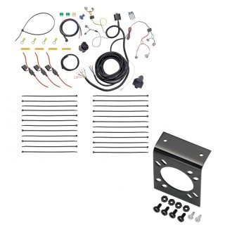 22117 20212 Tekonsha 7-Way RV Trailer Wiring Harness Mounting Bracket 16-23 Toyota Tacoma Round Connector 16 17 18 19 20 21 22 23 2016 2017 2018 2019 2020 2021 2022 2023 7-Way RV Trailer Wiring Harness w/ Mounting Bracket For 16-23 Toyota Tacoma Round Connector
