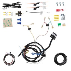 7-Way Trailer Wiring Harness Kit For 15-22 Toyota Sienna Except SE RV Round Connector