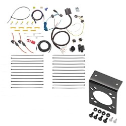 7-Way RV Trailer Wiring Harness w/ Mounting Bracket For 11-16 Chrysler Town & Country 21-22 Grand Caravan 11-20 Dodge Grand Caravan 12-14 C/V 12-15 RAM C/V RV Round Connector 7-Way RV Trailer Wiring Harness w/ Mounting Bracket For 11-16 Chrysler Town & Country 21-22 Grand Caravan 11-20 Dodge Grand Caravan 12-14 C/V 12-15 RAM C/V RV Round Connector