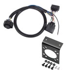 Tow Harness Wiring Package (7-Way) 7-Way Mounting Bracket 22124 20212 Tekonsha 7-Way RV Trailer Wiring Harness Mounting Bracket 19-22 Ranger All Styles 19 20 21 22 23 24 2019 20 2020 2021 2022 2023 2024 7-Way RV Trailer Wiring Harness w/ Mounting Bracket For 19-24 Ford Ranger All Styles