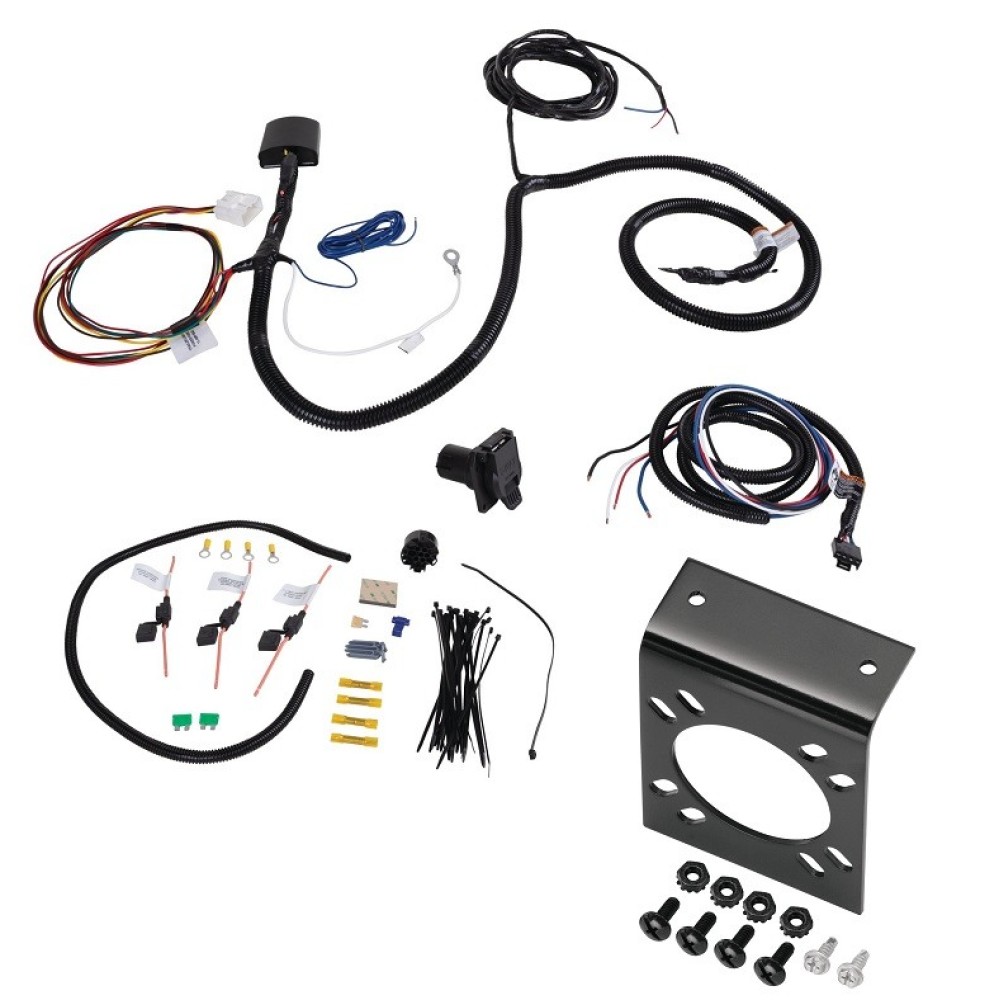 Tow Harness Wiring Package (7-Way) 7-Way Mounting Bracket: 22125 20212 Tekonsha 7-Way RV Trailer Wiring Harness Mounting Bracket 20-22 Toyota Highlander All Styles 20 21 222020 2021 2022 7-Way RV Trailer Wiring Harness w/ Mounting Bracket For 20-24 Toyota Highlander All Styles