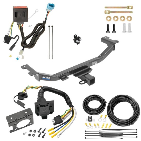 Custom Fit Trailer Hitch Wiring Harness (Plug & Play) Trailer Connector Adapter Brake Control Wiring Kit Circuit Breaker Installation Hardware Installation Instructions 44695 85343 20506 7012a 118569 Tekonsha Trailer Hitch 7-Way RV Wiring 13-18 Acura Trailer Hitch w/ 7-Way RV Wiring For 13-18 Acura RDX Class 3 2" Receiver All Models Reese