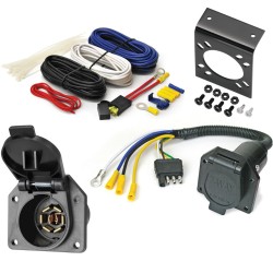 Economy Brake Control Wiring - Convert 4-Way to RV 7-Way Plug Color Coded Wires Economy Brake Control Wiring - Convert 4-Way to RV 7-Way Plug Color Coded Wires