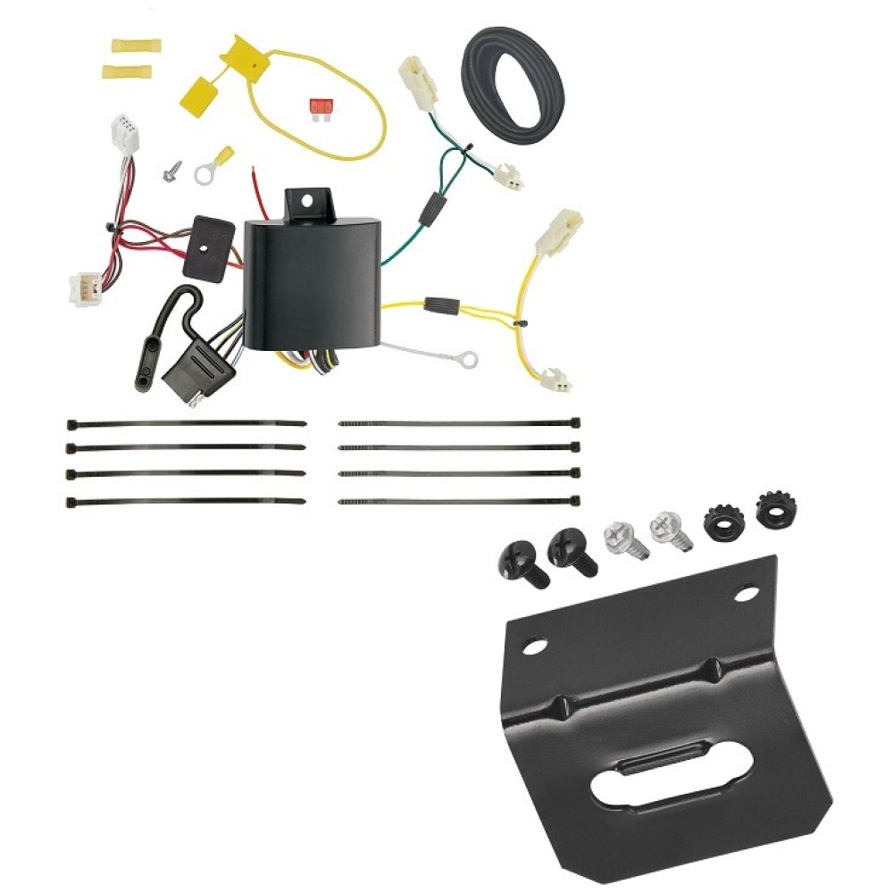 Plug and Play T-One Wiring Harness Connector 4-Flat Mounting Bracket Installation Instructions 85720 118144 Tekonsha Trailer Wiring and Bracket 11-21 Toyota Sienna Plug Play 4-Flat Harness 11 12 13 14 15 16 17 18 19 20 21 2011 2012 2013 2014 2015 2016 20 Reese Trailer Wiring and Bracket For 11-21 Toyota Sienna Plug & Play 4-Flat Harness