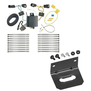 Plug and Play T-One Wiring Harness Connector 4-Flat Mounting Bracket Installation Instructions 85973 118144 Reese Towpower Trailer Wiring and Bracket 18-21 Chevrolet Equinox Plug Play 4-Flat Harness 18 19 20 21 2018 2019 2020 2021 Reese Trailer Wiring and Bracket For 18-21 Chevrolet Equinox Plug & Play 4-Flat Harness