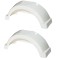 008542 008542 Fulton Set of 2 White Fulton Single Axle Trailer Fenders 12" Wheels Top Step 23-11/16" Long Boat Utility Sale Replacement Set of 2 White Fulton Single Axle Trailer Fenders 12" Wheels Top Step 23-11/16" Long Boat Utility Sale Replacement