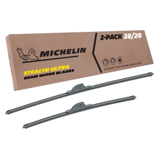 2017, 2018, 2019, 2020, 2021, 2022, 2023, Leisure-Travel, Wonder, Windshield, Wiper, Blades, 2, Pack, Michelin, Stealth, Ultra, 28, &, 20, in Fits 2017-2023 Leisure-Travel Wonder Windshield Wiper Blades Replacement 2 Pack Michelin Stealth Ultra 28 & 20 inch Size
