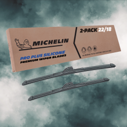 For 2018-2019 BMW 118i Windshield Wiper Blades 2 Pack Michelin Pro Plus Silicone 22 & 18 inch Size For 2018-2019 BMW 118i Windshield Wiper Blades 2 Pack Michelin Pro Plus Silicone 22 & 18 inch Size